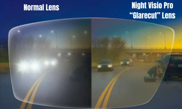 Night Vision Pro Driving Glasses Before and After