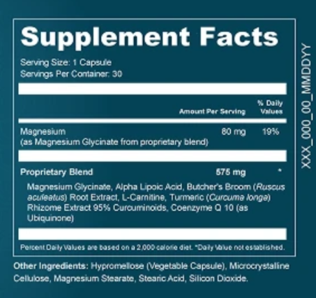 Sciatilief supplement facts