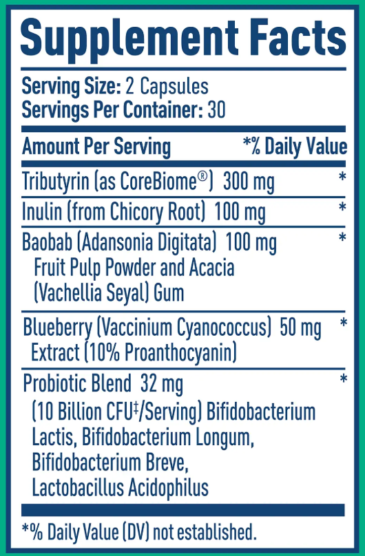 NativePath Native Synbiotic Supplement Facts